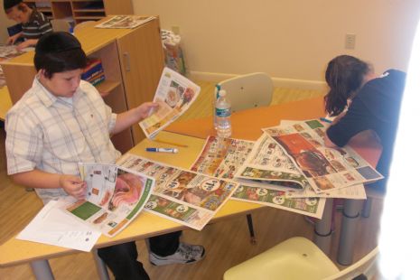 The Esformes Hebrew Academy Students at work